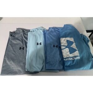 Lot Of 4 Men's Under Armour Short Sleeve Tees Size Large Athletic Shirts